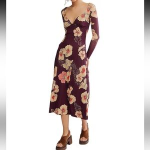 Free People Calla Midi Dress NEW